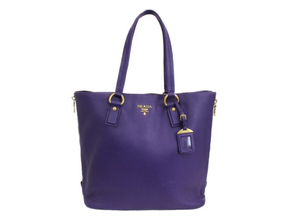 imgrc0076246759 Prada Tote Bag Purple Leather