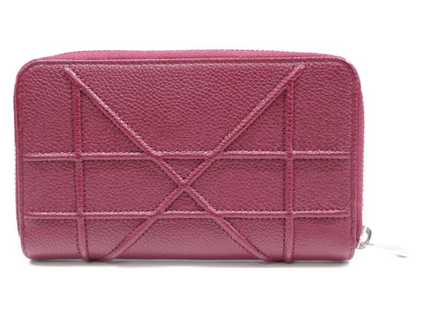 imgrc0076255473 Christian Dior Diorama Round Zipper Wallet Pink