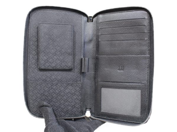 imgrc0076255539 Dunhill Double Zip Long Wallet Travel Case Black