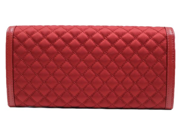 imgrc0076352047 Prada Quilted Long Wallet Red