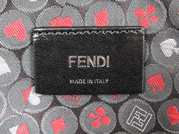 imgrc0076374139 Fendi Bagpack Nylon Leather Rucksack Red Black