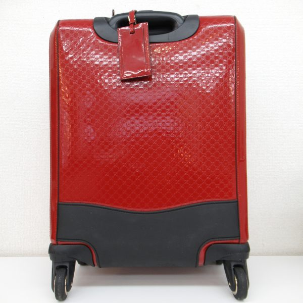 imgrc0076392920 GUCCI Carry Bag Micro Guccisima Suitcase Travel Enamel Red