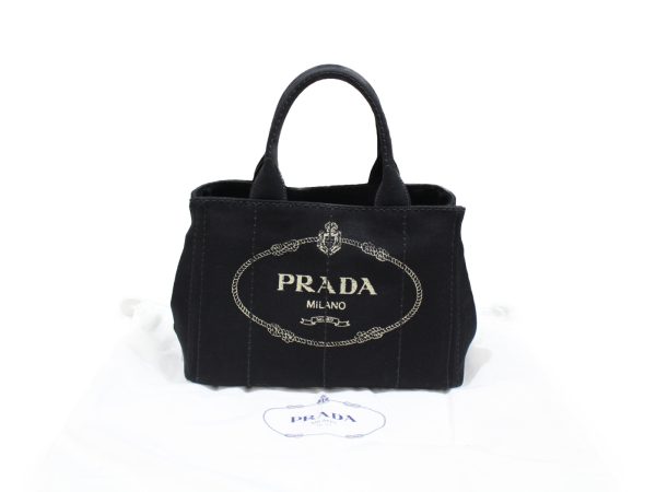 imgrc0076604606 Prada Kanapa Hand Shoulder Bag Black