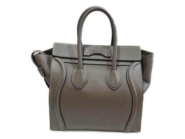 imgrc0076656872 Celine Luggage Micro Shopper Handbag Greige