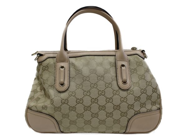 imgrc0076661958 Gucci 2way Shoulder Handbag Canvas Beige