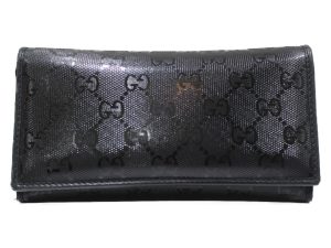 imgrc0076681695 Gucci GG Twins Interlocking G Guccisima Soft Leather Wallet Long Round Zipper Black