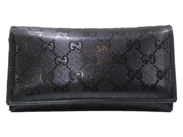 imgrc0076681695 Gucci GG Implement Zip Leather Long Wallet Black