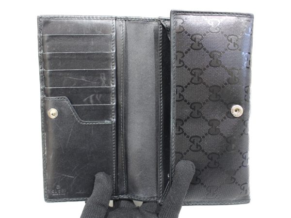 imgrc0076681700 Gucci GG Implement Zip Leather Long Wallet Black