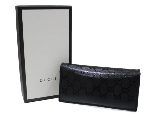 imgrc0076681703 Gucci GG Implement Zip Leather Long Wallet Black