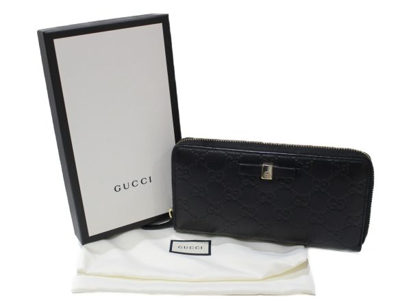 imgrc0076735821 Gucci Guccishima Long Wallet Black