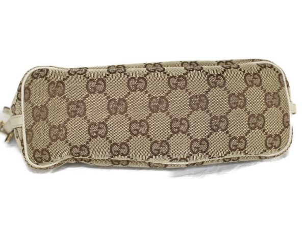 imgrc0076942187 Gucci Accessory Pouch Canvas Handbag Beige Brown