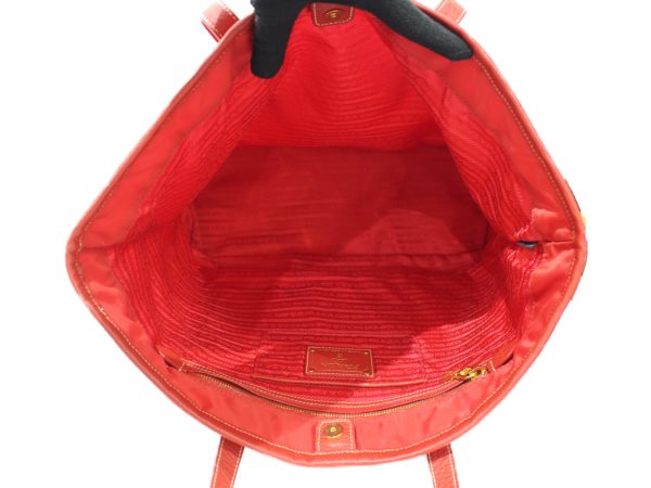 imgrc0077054069 Prada Nylon Tote Bag Red