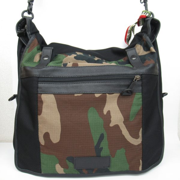 imgrc0077490397 Orobianco DESERTIKA Shoulder Bag Black Camouflage Pattern