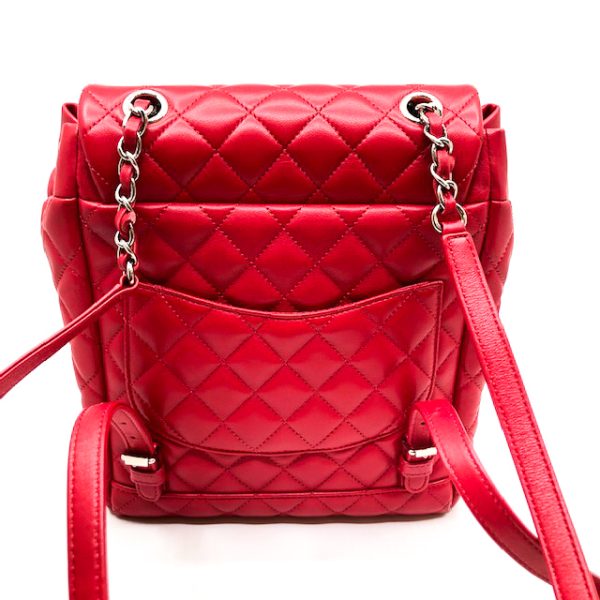 imgrc0077721990 CHANEL Backpack Lambskin Red