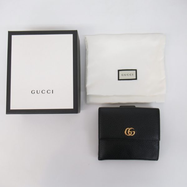 imgrc0077936505 GUCCI Double Hook Wallet Leather Black