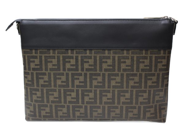 imgrc0078252388 Fendi Messenger Clutch Bag Black Brown Yellow