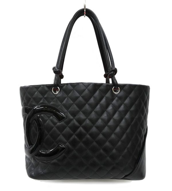 imgrc0078828317 Chanel Cambon Line Large Tote Bag Black