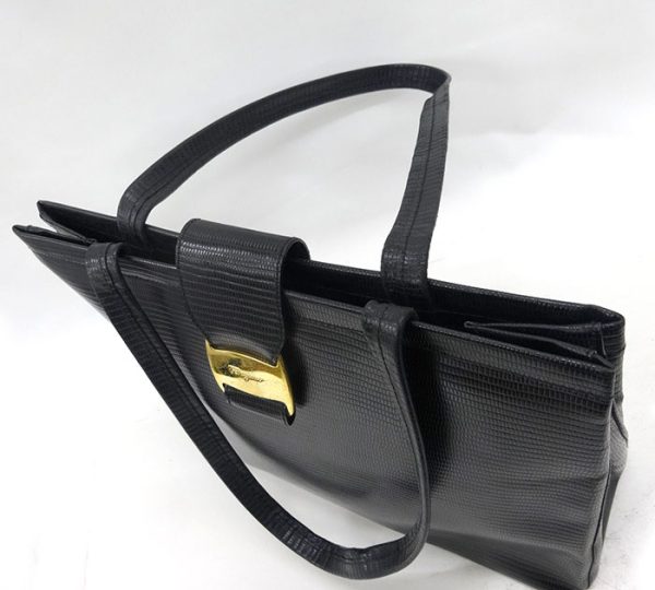 imgrc0078954146 Salvatore Ferragamo Leather Tote Bag Black