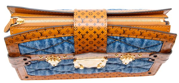 imgrc0079313855 LOUIS VUITTON Trunk Clutch Shoulder Bag Monogram Denim