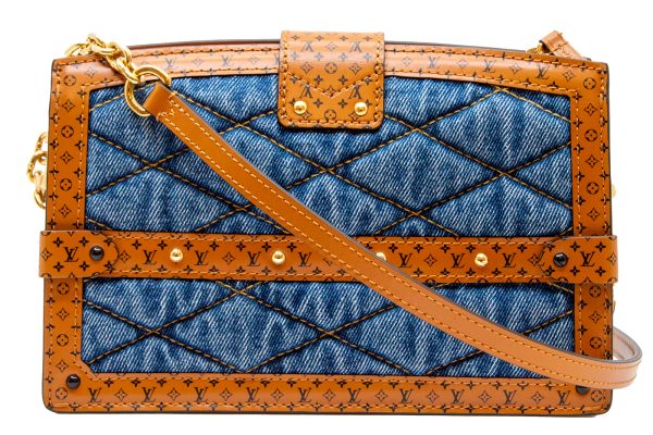 imgrc0079313865 LOUIS VUITTON Trunk Clutch Shoulder Bag Monogram Denim