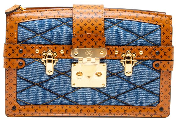 imgrc0079313866 LOUIS VUITTON Trunk Clutch Shoulder Bag Monogram Denim