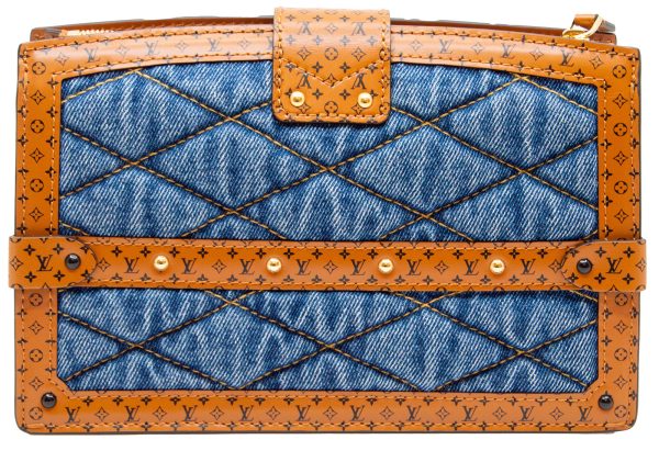 imgrc0079313867 LOUIS VUITTON Trunk Clutch Shoulder Bag Monogram Denim