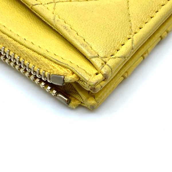 imgrc0079344574 CHANEL Matelasse Coin Case Card Case Lambskin Yellow