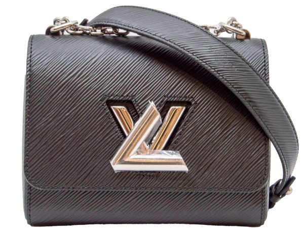 imgrc0079355980 LOUIS VUITTON Twist PM Chain Shoulder Bag Epi Black