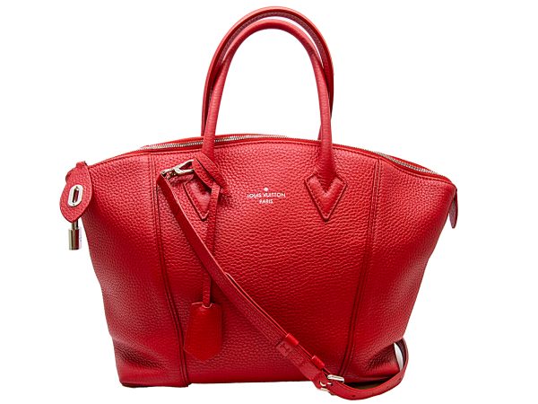 imgrc0079416586 LOUIS VUITTON Lockit MM 2WAY Bag Parnacea Framboise Red