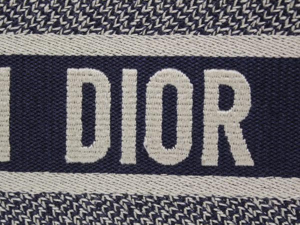 imgrc0079551744 Dior Book Tote Small Canvas Leather Navy