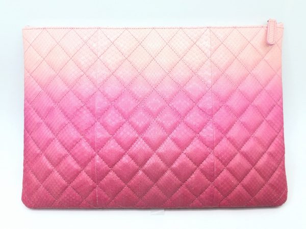 imgrc0079682484 CHANEL Clutch Bag Python Pink