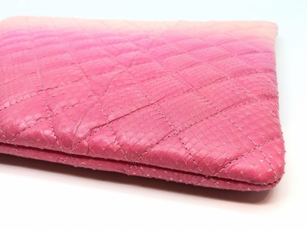 imgrc0079682486 CHANEL Clutch Bag Python Pink