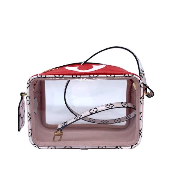 imgrc0079700858 LOUIS VUITTON Beach Pouch Giant Red Pink White Black