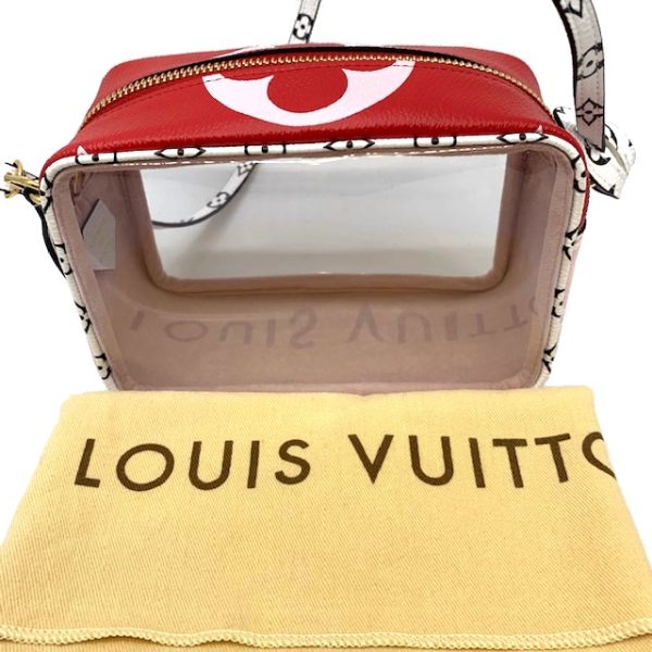 imgrc0079700863 LOUIS VUITTON Beach Pouch Giant Red Pink White Black