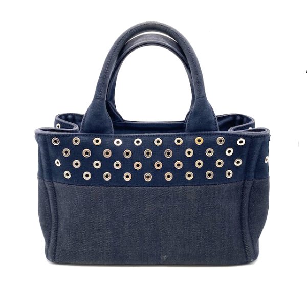 imgrc0079705392 PRADA Kanapa Tote Bag Denim Navy