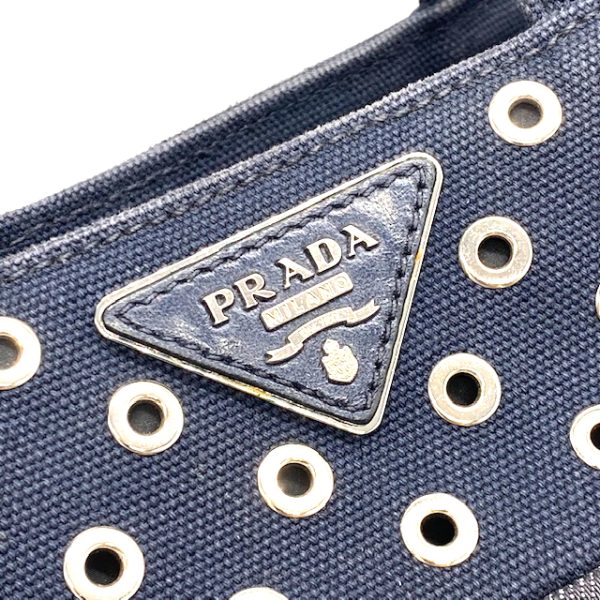 imgrc0079705395 PRADA Kanapa Tote Bag Denim Navy