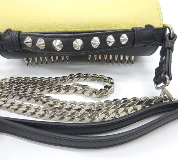 imgrc0079865132 Fendi Double Micro Baguette Monster 2WAY Chain Shoulder Bag Yellow Black