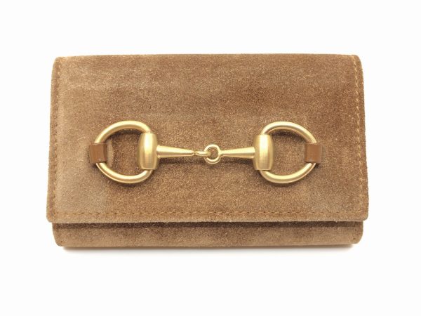 imgrc0080081147 GUCCI Key Case Suede Leather Brown