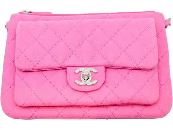 imgrc0080270703 CHANEL Chain Shoulder Bag Soft Caviar Pink