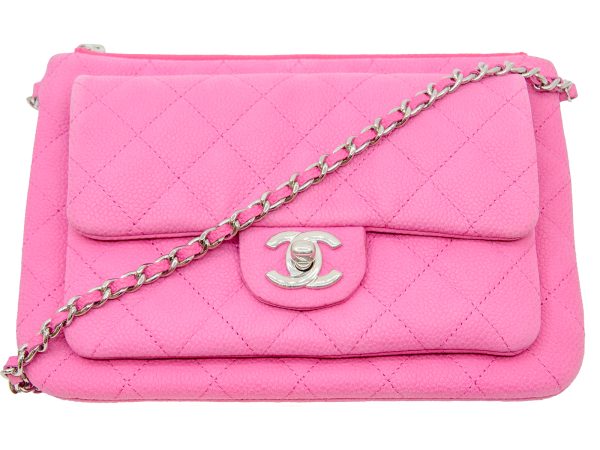 imgrc0080270710 CHANEL Chain Shoulder Bag Soft Caviar Pink