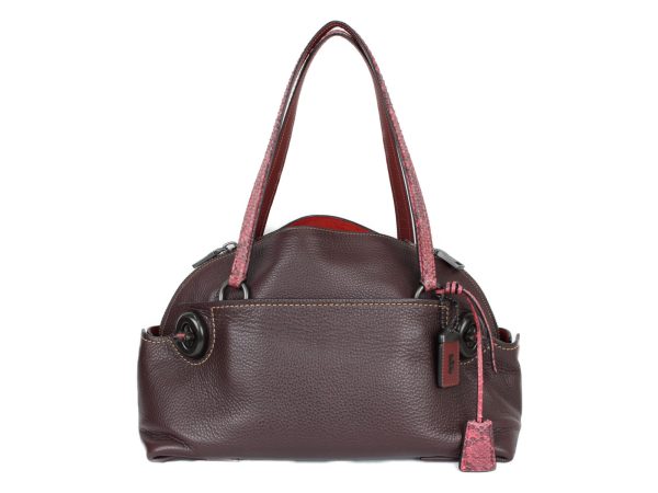 imgrc0080426492 Coach Outlaw Satchel Brown Scales Leather