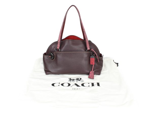 imgrc0080426505 Coach Outlaw Satchel Brown Scales Leather