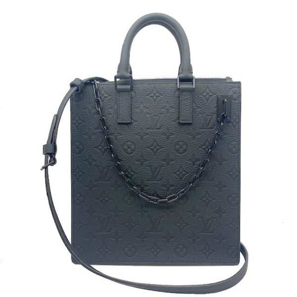 imgrc0080471120 Louis Vuitton Sac Pla Messenger Tote Bag Taurillon Leather Black