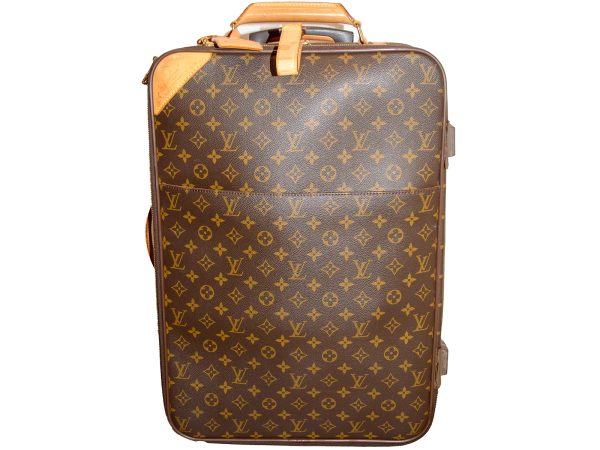 imgrc0080480187 Louis Vuitton Monogram Pegas 55 Suitcase Canvas Brown