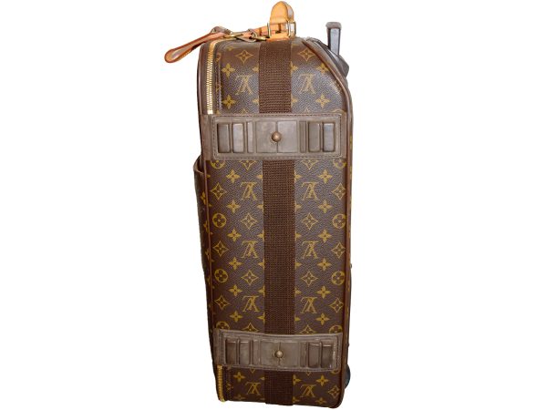 imgrc0080480189 Louis Vuitton Monogram Pegas 55 Suitcase Canvas Brown