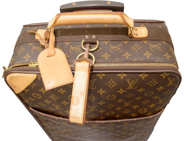 imgrc0080480192 Louis Vuitton Monogram Pegas 55 Suitcase Canvas Brown