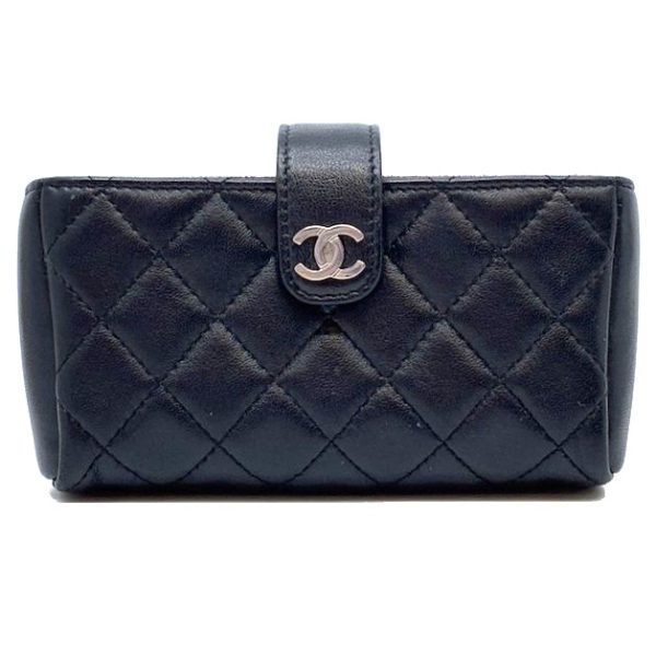 imgrc0080501520 CHANEL Mini Pouch Matelasse Lambskin Black