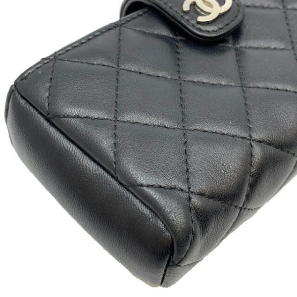 imgrc0080501524 CHANEL Mini Pouch Matelasse Lambskin Black