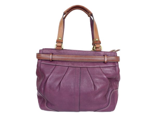 imgrc0080597189 Coach Hamptons Handbag Tote Purple Brown