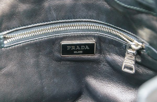 imgrc0080648092 PRADA Shoulder Bag Fringe Leather Black